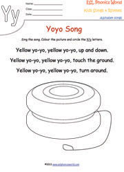 letter-y-song-worksheet